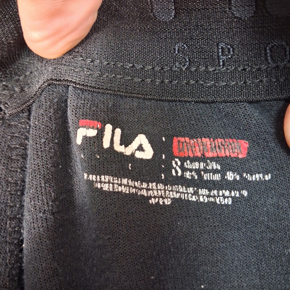 Fila Sport Shorts Mens Small Black Space Dye‎ Athletic Gym Pockets Drawstring - Picture 3 of 9